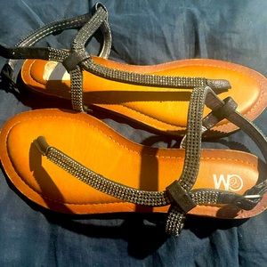 6.5 Chelsea Moreland Rhinestone Sandals